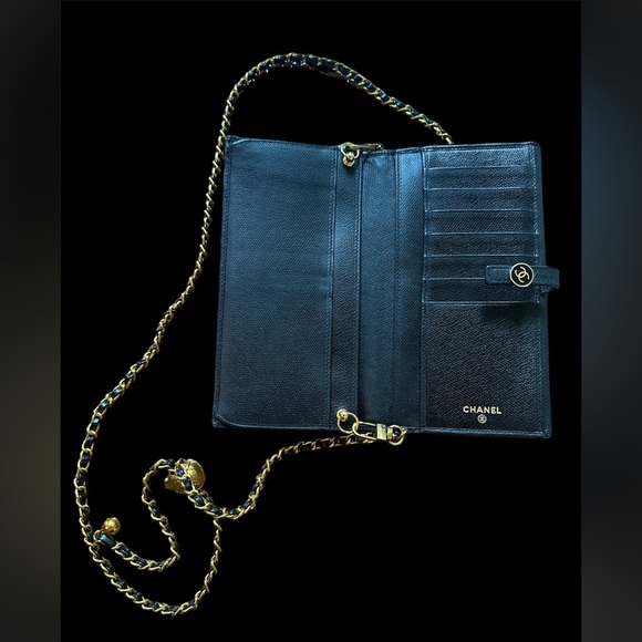 CHANEL long wallet on chain w/COA!!! LIKE NEW PRISTINE CONDITION! - Picture 7 of 10